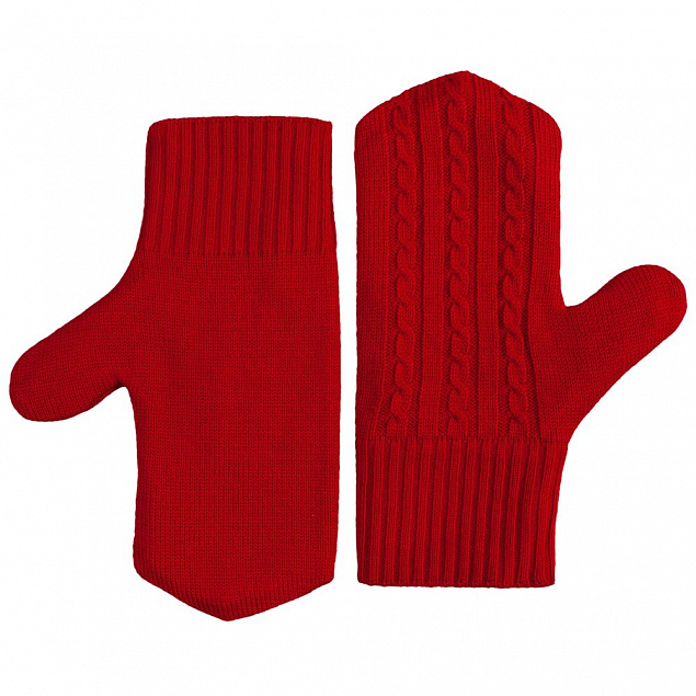 Варежки Comfort Fleece, красные с логотипом в Москве заказать по выгодной цене в кибермаркете AvroraStore