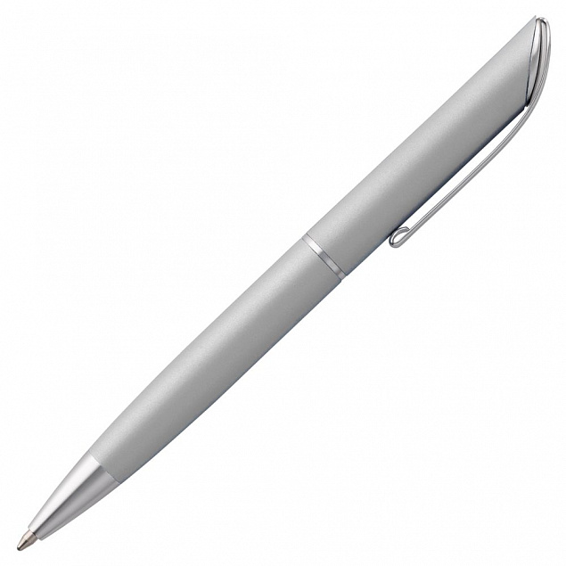 Ручка шариковая Glide, серая с логотипом в Москве заказать по выгодной цене в кибермаркете AvroraStore