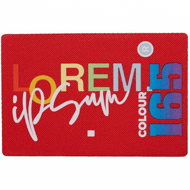 Наклейка тканевая Lunga, L, красная с логотипом в Москве заказать по выгодной цене в кибермаркете AvroraStore