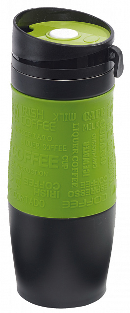 Термокружка GOLDEN DREAM, черная, светло-зеленая с логотипом в Москве заказать по выгодной цене в кибермаркете AvroraStore