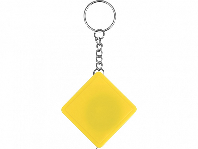Брелок-рулетка, 1 м., желтый с логотипом в Москве заказать по выгодной цене в кибермаркете AvroraStore