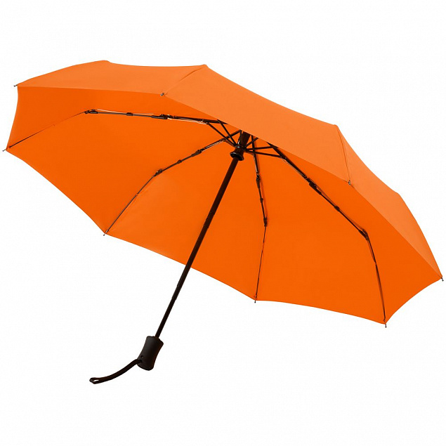 Зонт складной Monsoon, оранжевый с логотипом в Москве заказать по выгодной цене в кибермаркете AvroraStore