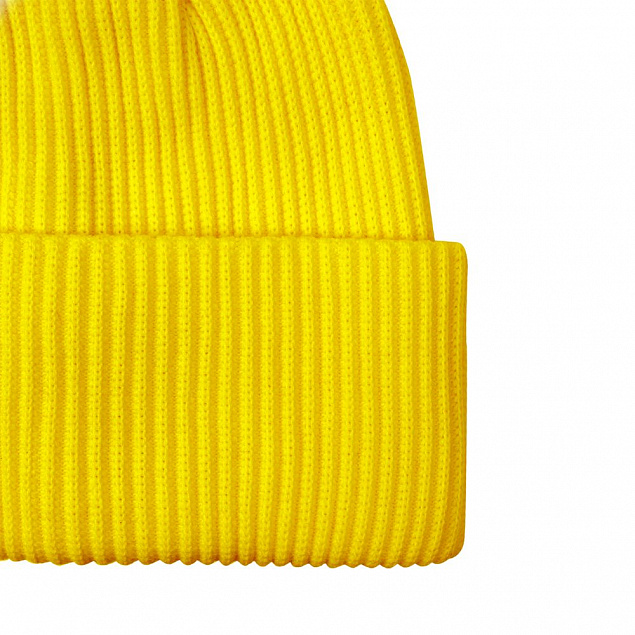 Шапка Franky, желтая с логотипом в Москве заказать по выгодной цене в кибермаркете AvroraStore