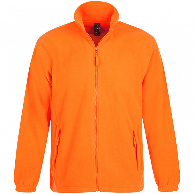 Куртка мужская North, оранжевый неон с логотипом в Москве заказать по выгодной цене в кибермаркете AvroraStore