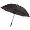 Зонт-трость Fiber Golf Air, черный с логотипом в Москве заказать по выгодной цене в кибермаркете AvroraStore