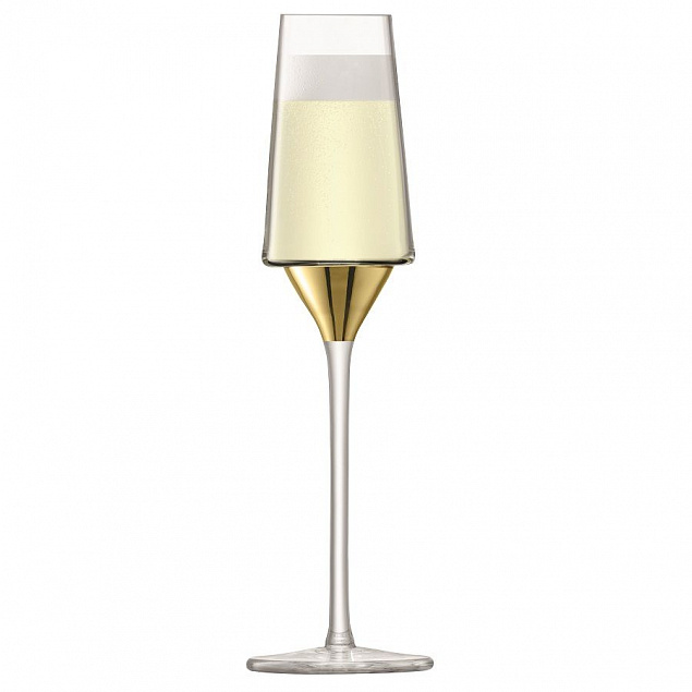 Набор бокалов для шампанского Space, золотистый с логотипом в Москве заказать по выгодной цене в кибермаркете AvroraStore