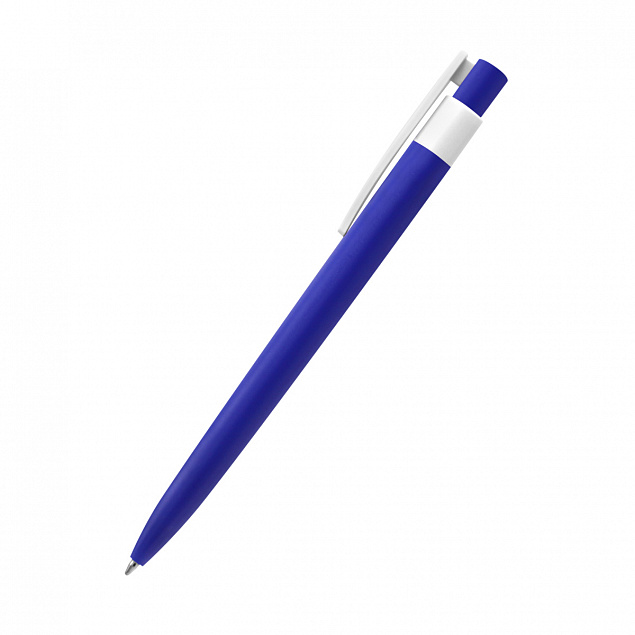 Ручка пластиковая Essen, синяя с логотипом в Москве заказать по выгодной цене в кибермаркете AvroraStore