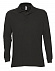 Рубашка поло мужская с длинным рукавом STAR 170, черная с логотипом в Москве заказать по выгодной цене в кибермаркете AvroraStore