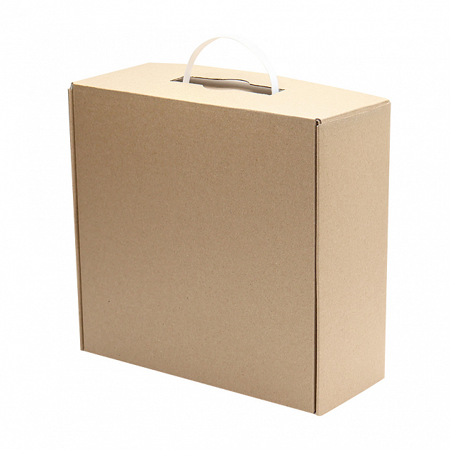 Подарочная коробка из МГК (с ручкой) 24,5*25,5*10,5 см с логотипом в Москве заказать по выгодной цене в кибермаркете AvroraStore