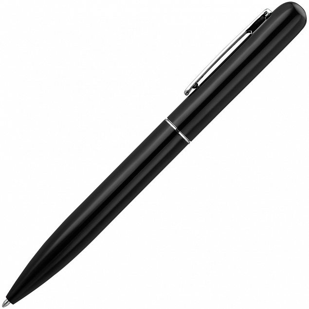 Ручка шариковая Scribo, черная с логотипом в Москве заказать по выгодной цене в кибермаркете AvroraStore