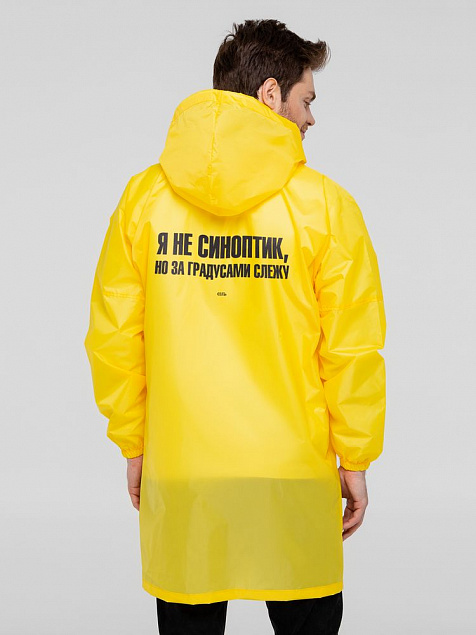 Дождевик «Я не синоптик», желтый с логотипом в Москве заказать по выгодной цене в кибермаркете AvroraStore