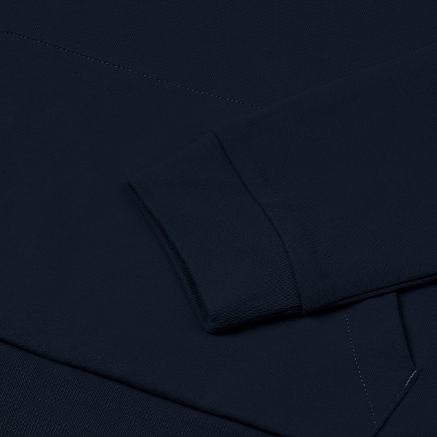 Толстовка на молнии с капюшоном Unit Siverga Heavy, темно-синяя с логотипом в Москве заказать по выгодной цене в кибермаркете AvroraStore