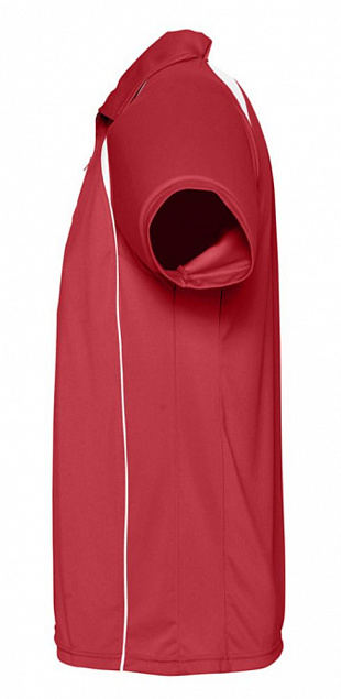 Спортивная рубашка поло Palladium 140 красная с белым с логотипом в Москве заказать по выгодной цене в кибермаркете AvroraStore