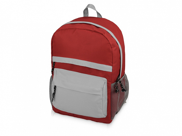 Рюкзак Универсальный (красная спинка), красный/серый с логотипом в Москве заказать по выгодной цене в кибермаркете AvroraStore