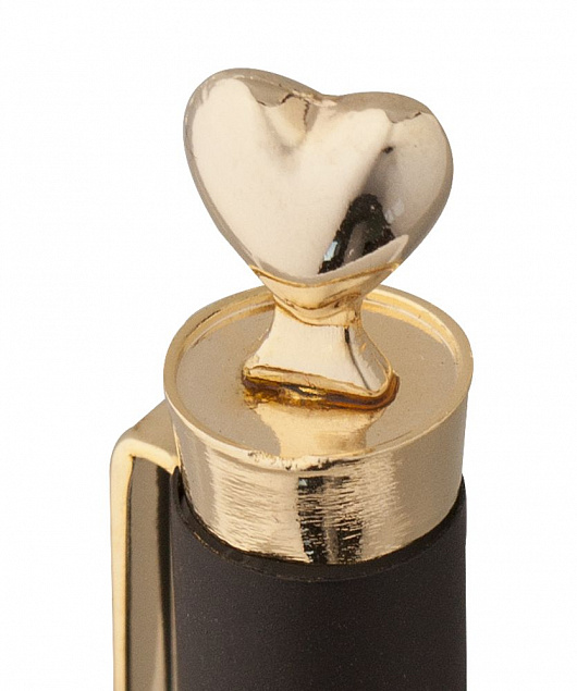 Ручка шариковая Heart Golden Top с логотипом в Москве заказать по выгодной цене в кибермаркете AvroraStore
