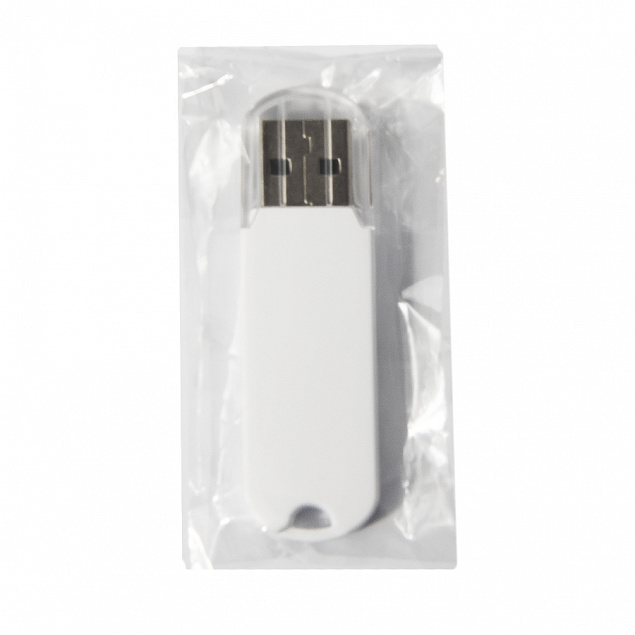 USB flash-карта UNIVERSAL (8Гб), белая, 5,8х1,7х0,6 см, пластик с логотипом в Москве заказать по выгодной цене в кибермаркете AvroraStore