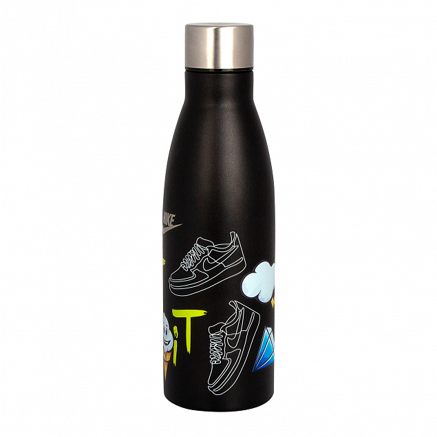 Термобутылка вакуумная герметичная Portobello, Fresco Neo, 500 ml, черная с логотипом в Москве заказать по выгодной цене в кибермаркете AvroraStore