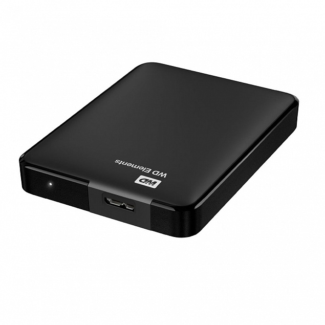 Внешний диск WD Elements, USB 3.0, 1Тб, черный с логотипом в Москве заказать по выгодной цене в кибермаркете AvroraStore