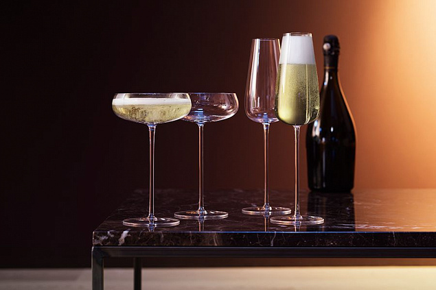 Набор бокалов для шампанского Wine Culture Flute с логотипом в Москве заказать по выгодной цене в кибермаркете AvroraStore