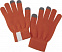 Сенсорные перчатки Scroll, оранжевые с логотипом в Москве заказать по выгодной цене в кибермаркете AvroraStore