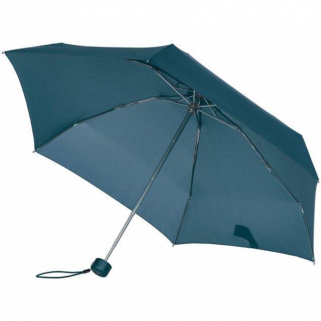 Зонт складной Minipli Colori S, голубой с логотипом в Москве заказать по выгодной цене в кибермаркете AvroraStore