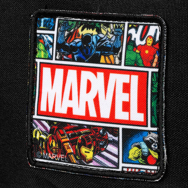 Поясная сумка Marvel Comics, черная с логотипом в Москве заказать по выгодной цене в кибермаркете AvroraStore
