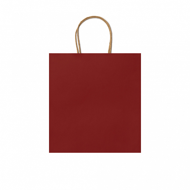 Пакет бумажный HAYA, Красный с логотипом  заказать по выгодной цене в кибермаркете AvroraStore