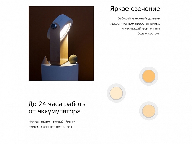 Настольная лампа LED Oko с логотипом в Москве заказать по выгодной цене в кибермаркете AvroraStore