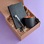 Набор подарочный DESKTOP: кружка, ежедневник, ручка,  стружка, коробка, черный/оранжевый с логотипом в Москве заказать по выгодной цене в кибермаркете AvroraStore