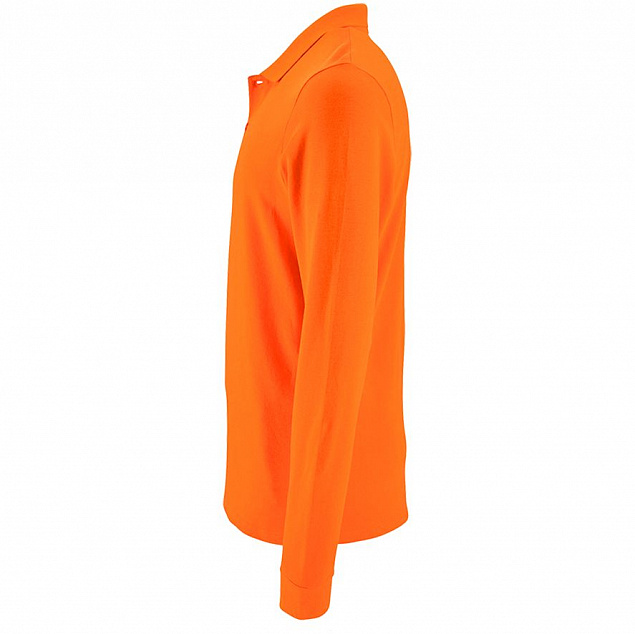 Рубашка поло мужская с длинным рукавом PERFECT LSL MEN, оранжевая с логотипом в Москве заказать по выгодной цене в кибермаркете AvroraStore