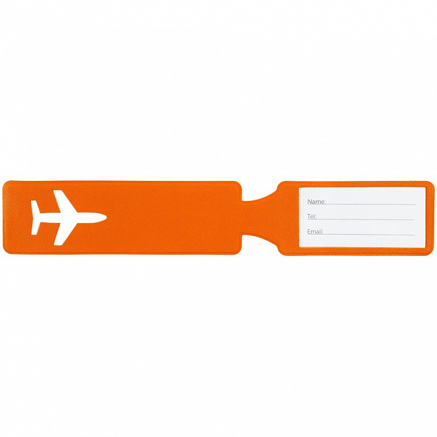 Багажная бирка Devon, оранжевая с логотипом в Москве заказать по выгодной цене в кибермаркете AvroraStore