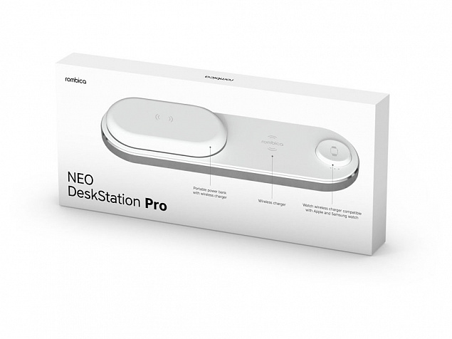 Зарядное устройство Rombica NEO DeskStation Pro с логотипом  заказать по выгодной цене в кибермаркете AvroraStore