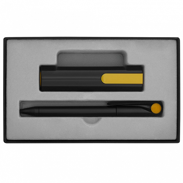 Набор Takeover Black, черно-желтый с логотипом в Москве заказать по выгодной цене в кибермаркете AvroraStore