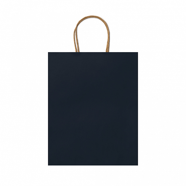 Пакет бумажный ARCE, Морской синий с логотипом в Москве заказать по выгодной цене в кибермаркете AvroraStore