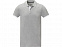 Morgan Двухцветное мужское поло с коротким рукавом , серый яркий с логотипом в Москве заказать по выгодной цене в кибермаркете AvroraStore
