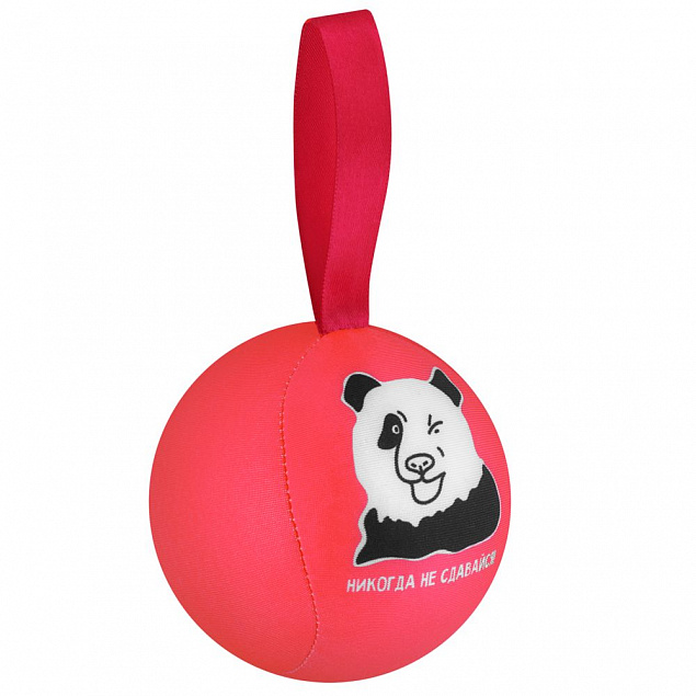 Шарик-антистресс с пожеланием «Панда», розовый с логотипом в Москве заказать по выгодной цене в кибермаркете AvroraStore