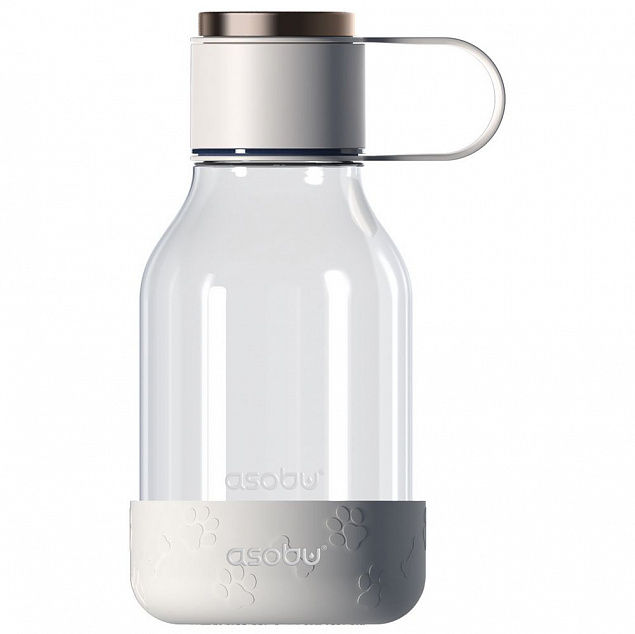 Бутылка для воды с миской для питомца Dog Water Bowl Lite, белая с логотипом в Москве заказать по выгодной цене в кибермаркете AvroraStore