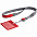 Чехол для карточки с лентой и ретрактором Devon, красный с логотипом в Москве заказать по выгодной цене в кибермаркете AvroraStore