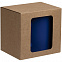 Коробка с окном для кружки Window, ver.2, крафт с логотипом в Москве заказать по выгодной цене в кибермаркете AvroraStore