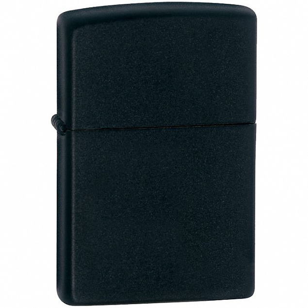 Зажигалка Zippo Classic Matte, матовая черная с логотипом  заказать по выгодной цене в кибермаркете AvroraStore