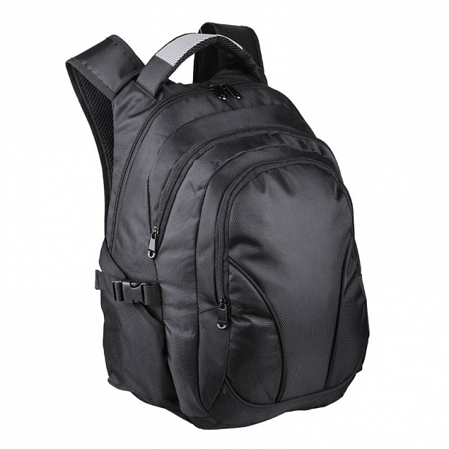 Рюкзак для ноутбука Pensacola, черный с логотипом в Москве заказать по выгодной цене в кибермаркете AvroraStore