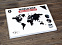 Деревянная карта мира World Map Wall Decoration Medium, черная с логотипом в Москве заказать по выгодной цене в кибермаркете AvroraStore