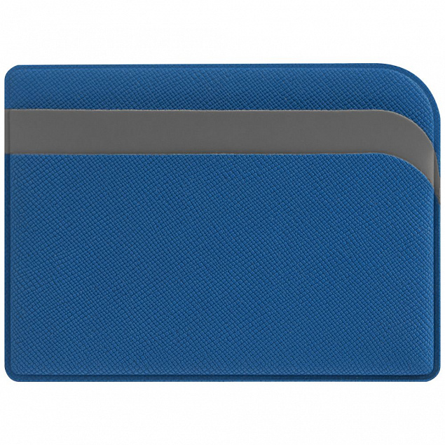 Чехол для карточек Dual, светло-синий с логотипом в Москве заказать по выгодной цене в кибермаркете AvroraStore