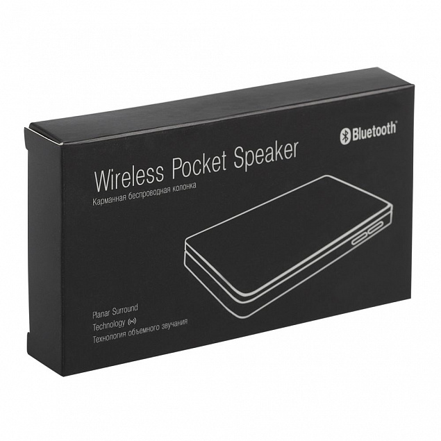 Беспроводная карманная колонка Pocket Speaker, белая, c кабелем 2-в-1 с логотипом в Москве заказать по выгодной цене в кибермаркете AvroraStore