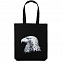 Холщовая сумка Like an Eagle, черная с логотипом в Москве заказать по выгодной цене в кибермаркете AvroraStore