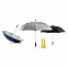 Зонт-трость антишторм Hurricane 27, черный с логотипом в Москве заказать по выгодной цене в кибермаркете AvroraStore