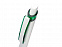 Ручка шариковая Соната, белый/зеленый с логотипом в Москве заказать по выгодной цене в кибермаркете AvroraStore