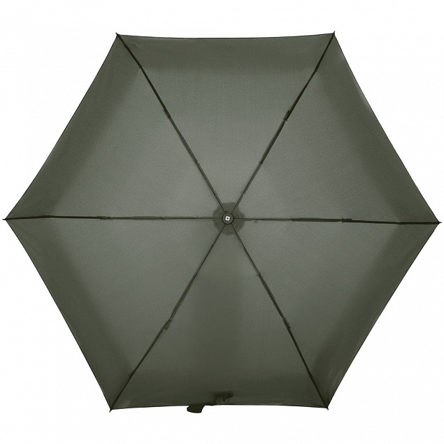 Зонт складной Minipli Colori S, зеленый (оливковый) с логотипом в Москве заказать по выгодной цене в кибермаркете AvroraStore