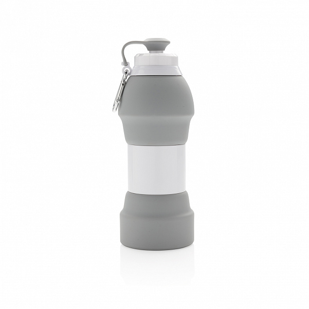 Складная силиконовая спортивная бутылка, 580 мл с логотипом в Москве заказать по выгодной цене в кибермаркете AvroraStore