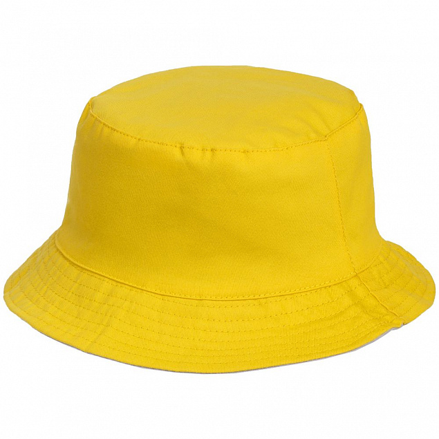 Панама Summer двусторонняя, желтая с серым с логотипом в Москве заказать по выгодной цене в кибермаркете AvroraStore